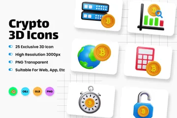 Cripto Paquete de Icon 3D