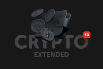 Cripto - Estendido Pacote de Icon 3D