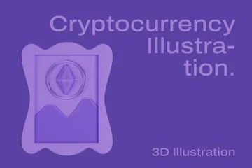 Criptomoeda e NFT Pacote de Icon 3D