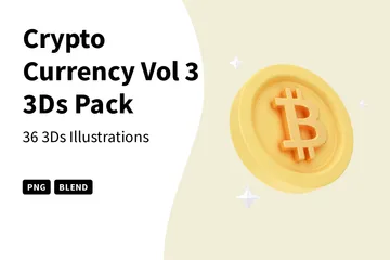 Criptomoeda Vol 3 Pacote de Icon 3D