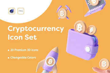 Criptomoneda 3D Illustration Pack