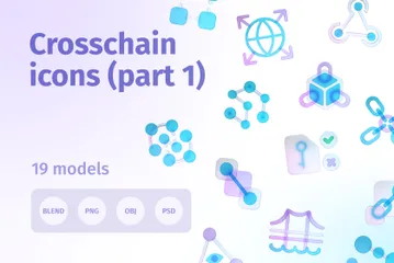 Cross-chain Part 1 3D Icon Pack