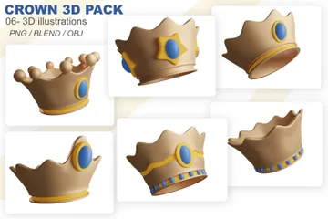 왕관 3D Icon 팩