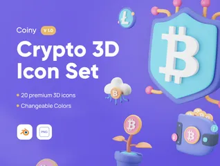 Crypto 3D Icon Pack