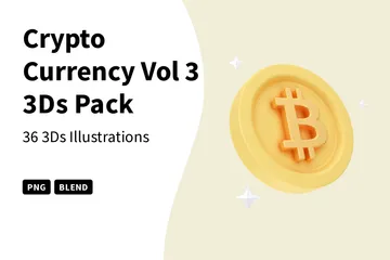 暗号通貨 Vol 3 3D Iconパック