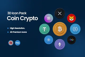 Crypto-monnaie Pack 3D Icon