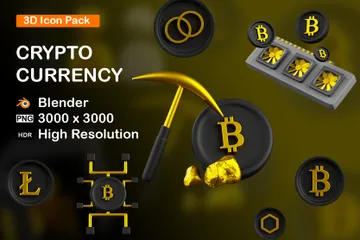 Crypto-monnaie Pack 3D Icon