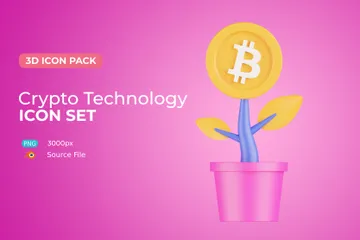 Crypto Technology 3D Icon Pack