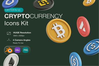 Cryptocurrency 3D  Pack