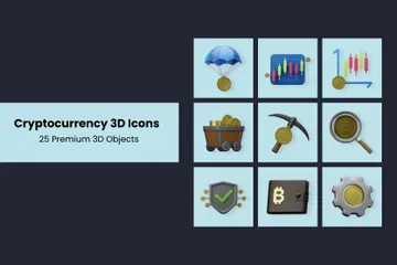 Cryptocurrency 3D Illustration Pack