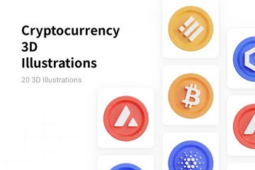 Cryptocurrency 3D Illustration Pack