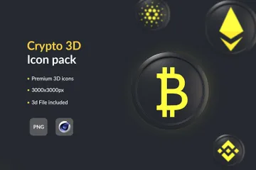 Cryptocurrency 3D Illustration Pack