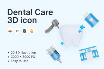 Cuidado dental Paquete de Icon 3D