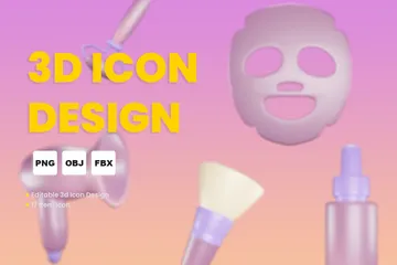 Cuidados com a pele Pacote de Icon 3D