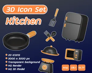 Cuisine Pack 3D Icon