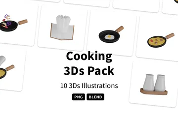 Cuisson Pack 3D Icon