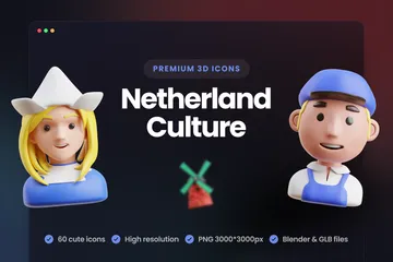 Culture néerlandaise Pack 3D Icon