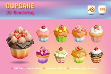 Cupcakes 3D Icon Pack