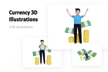 Currency 3D Illustration Pack