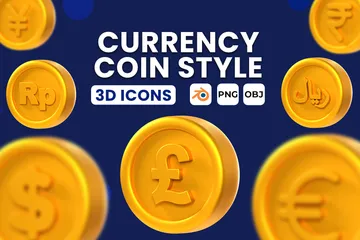 Currency 3D Icon Pack