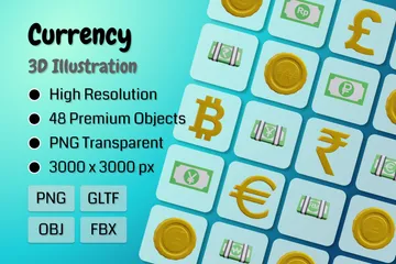 Currency 3D Icon Pack