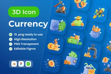 Currency 3D Icon Pack