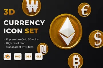 Currency 3D Icon Pack