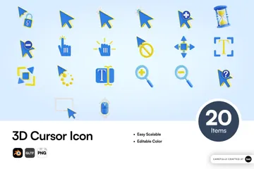Cursor 3D Icon Pack