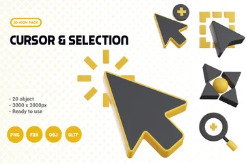 Cursor & Selection 3D Icon Pack