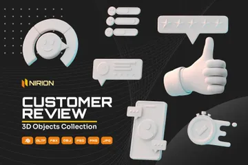 Customer Review 3D Icon Pack