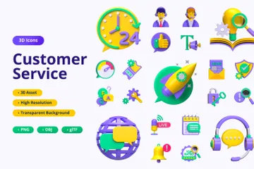 Customer Service 3D Icon Pack