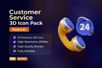 Customer Service 3D Icon Pack