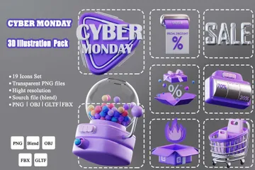 Cyberlundi Pack 3D Icon