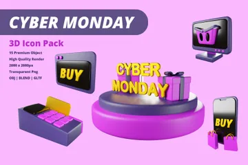 CYBER MONDAY 3D Icon Pack