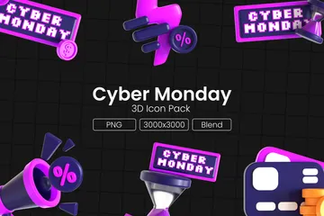 Cyber Monday 3D Icon Pack