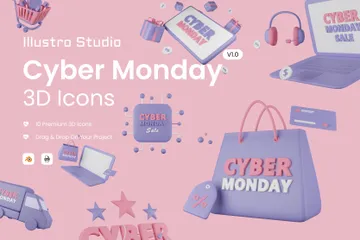 Cyber Monday 3D Icon Pack