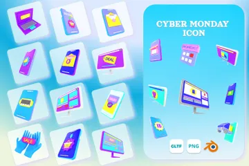 Cyber Monday 3D Icon Pack