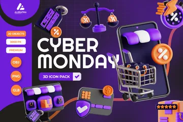 Cyber Monday 3D Icon Pack