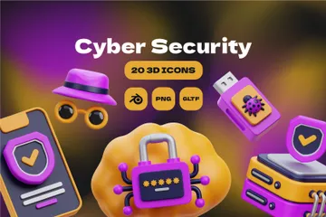 Cybersécurité Vol.2 Pack 3D Icon