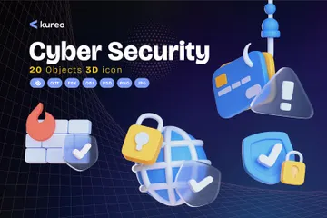 Cyber Security 3D Icon Pack