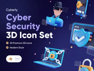 Cyber Security 3D Icon Pack