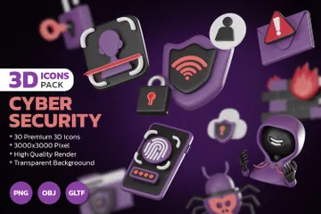 Cyber Security 3D Icon Pack