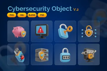 Cyber Security 3D Icon Pack