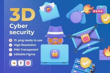 Cyber Security 3D Icon Pack