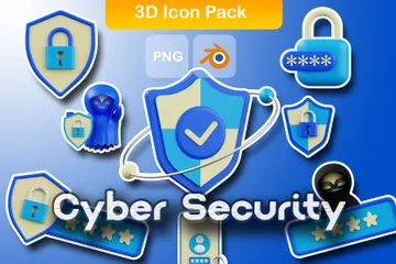 Cyber Security 3D Icon Pack