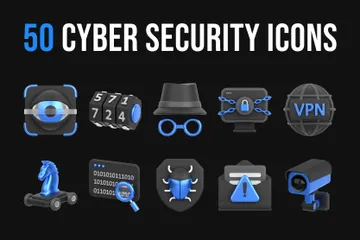 Cyber Security & Safety 3D Icon Pack