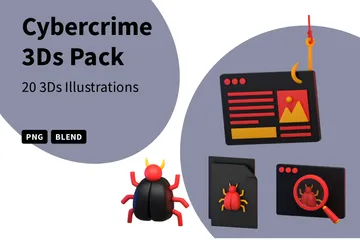 Cybercriminalité Pack 3D Icon