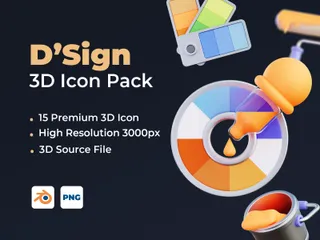 D'Zeichen 3D Icon Pack