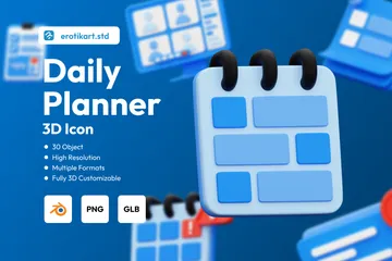 Daily Planner 3D Icon Pack