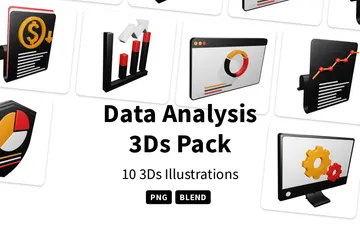 Data Analysis 3D Icon Pack